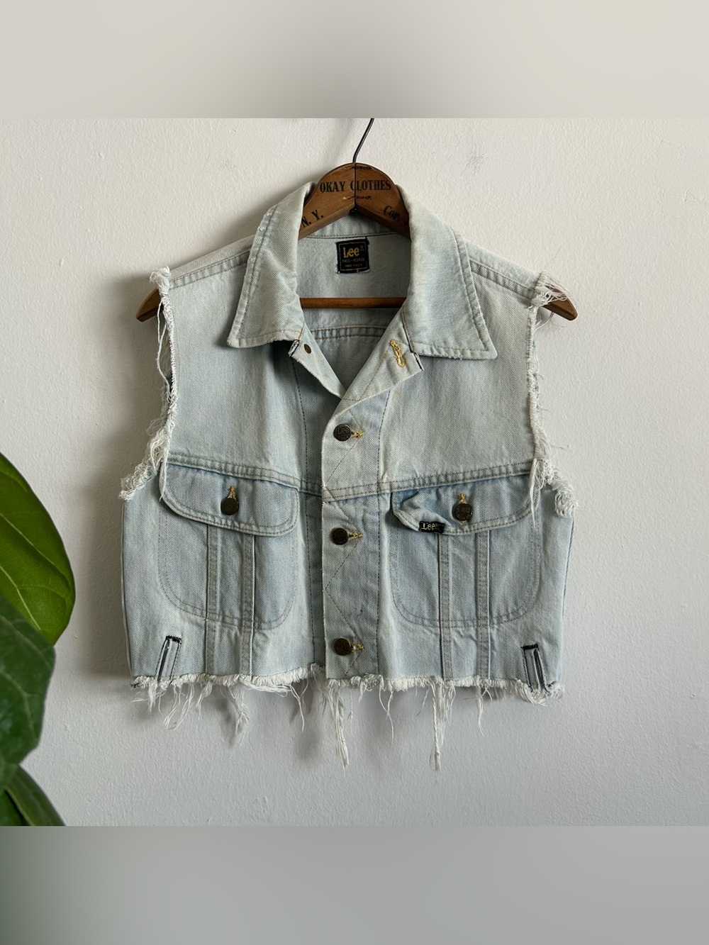 70's Lee Riders Cropped Cutoff Vest